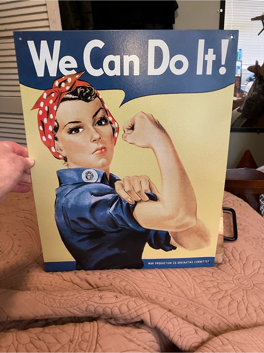 NWT Metal Sign Featuring The Iconic 1943 We Can Do It